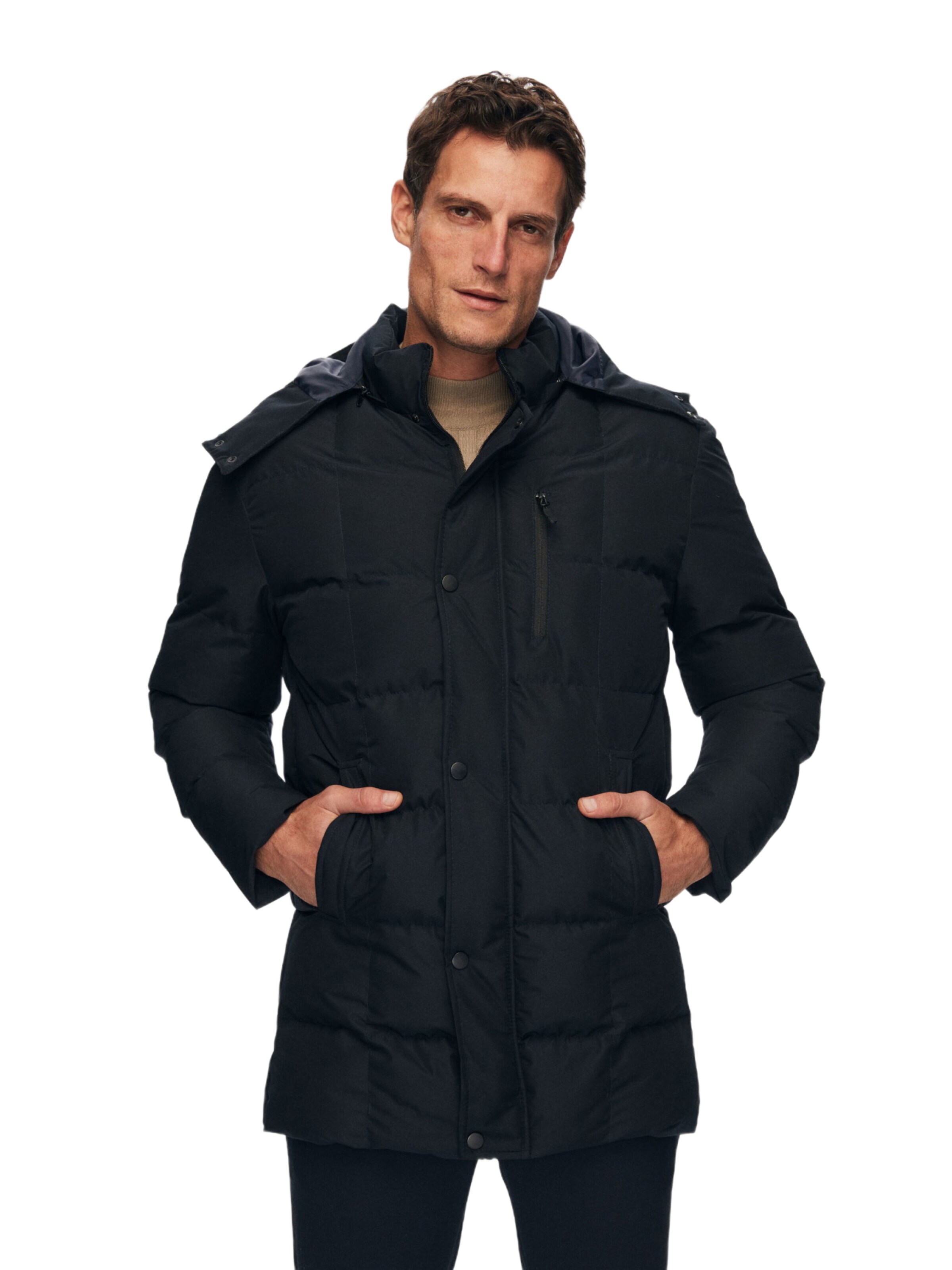 D’S Damat Winter jacket 'Mont ' in Black: front