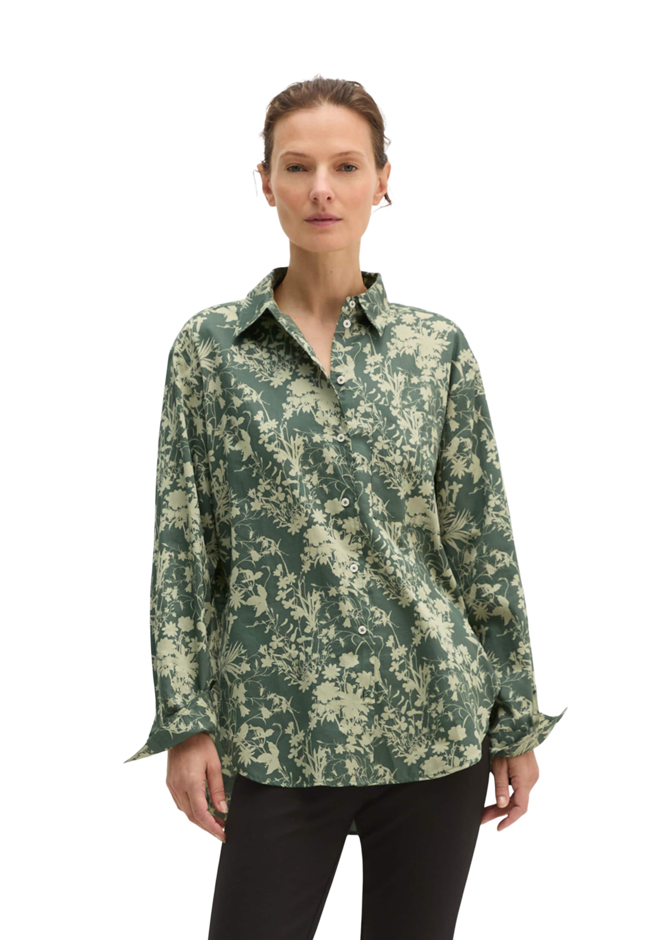 Marc O'Polo Bluse in Grün: Vorderseite