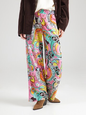 Wide Leg Pantalon Emily Van Den Bergh en rose : devant