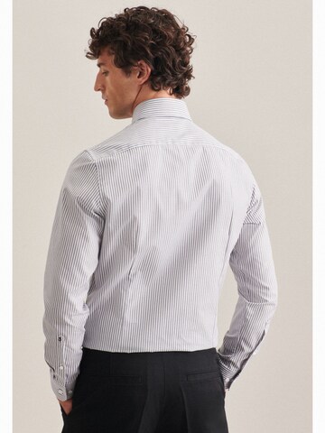 SEIDENSTICKER Slim fit Business shirt in Grey