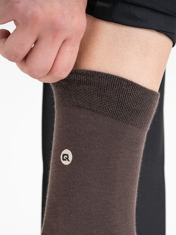 Chaussettes QOLONIA en marron