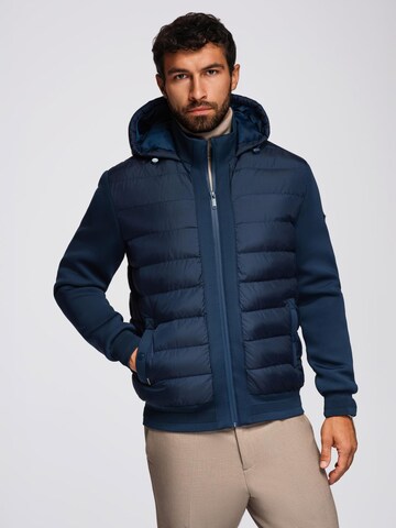 Ombre Between-Season Jacket in Blue: front