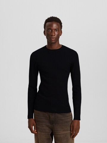 Bershka Sweater in Black: front