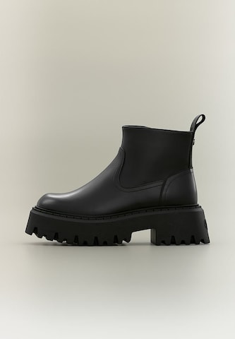 Bottines BUFFALO en noir : sur le côté