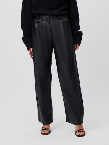 LeGer by Lena Gercke - Loosefit Pantalón plisado 'Viola' en negro: frente