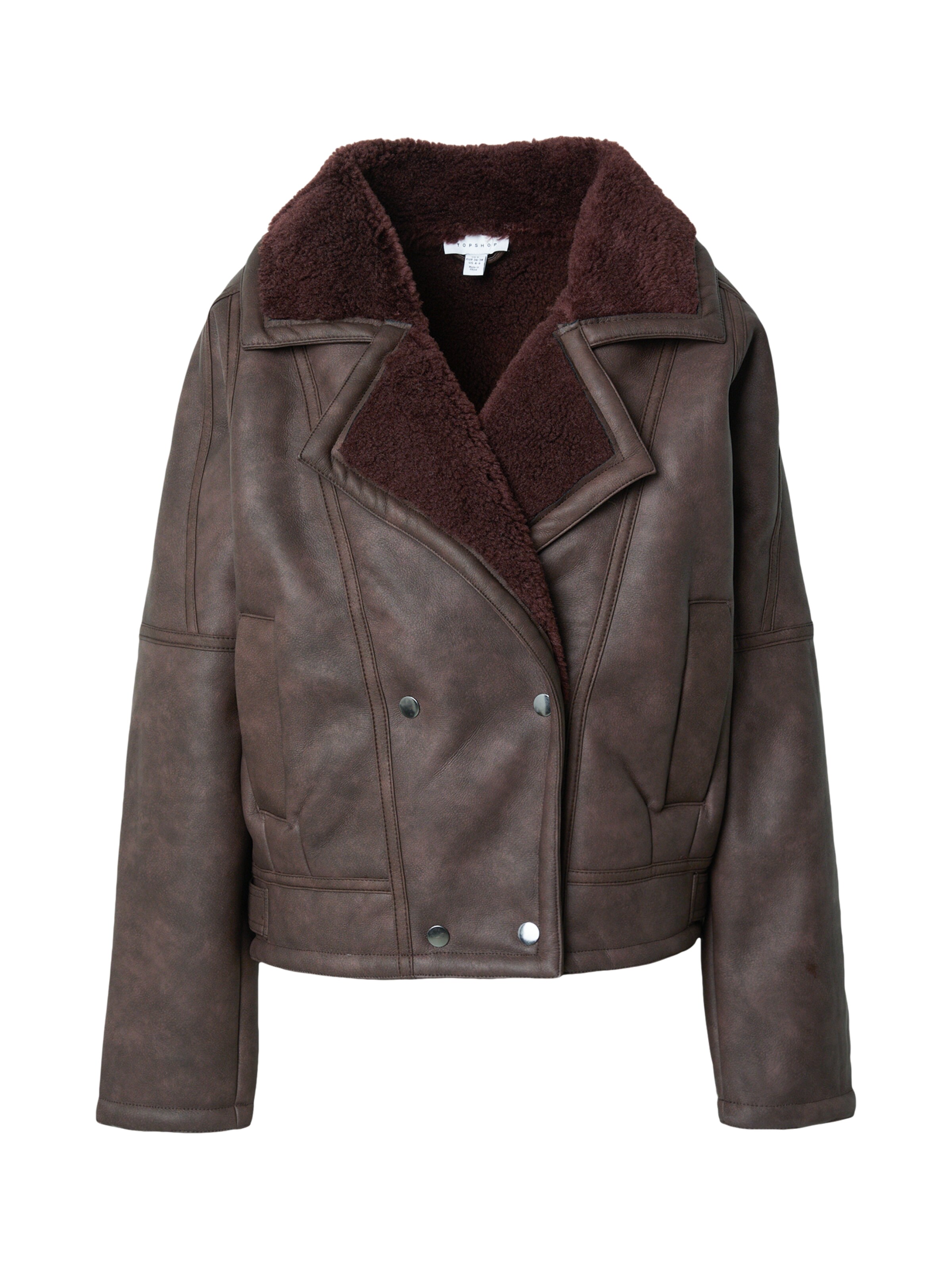 TOPSHOP Winter jacket in Red: front