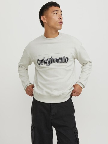 Felpa 'LAKEWOOD' di JACK & JONES in bianco: frontale