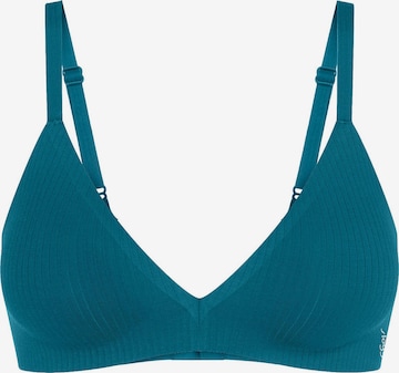 SLOGGI BH ' Blue ZERO Feel Pure THE UP ' in Blauw: voorkant