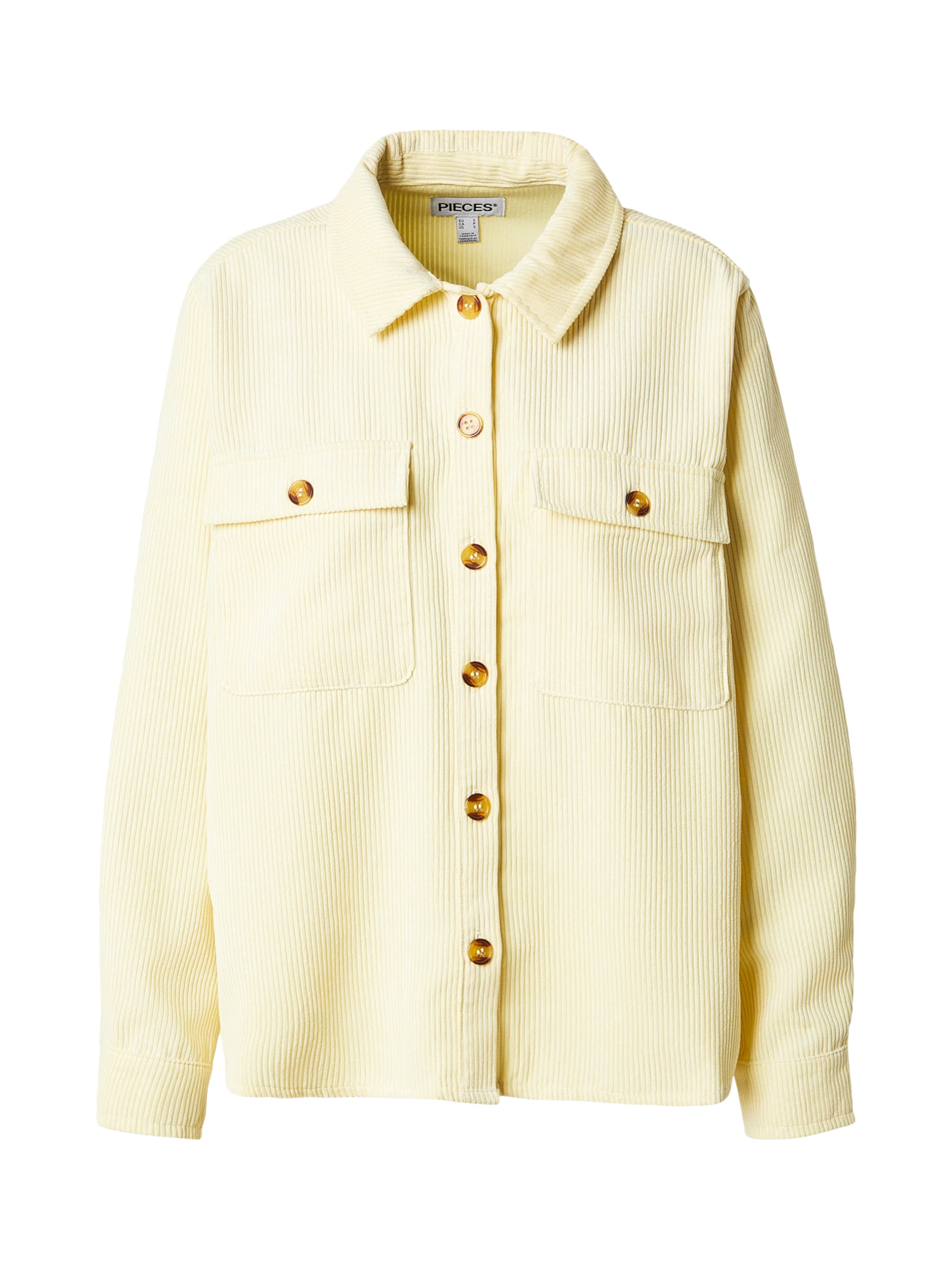 PIECES Blouse 'PCEFFI' in Yellow: front