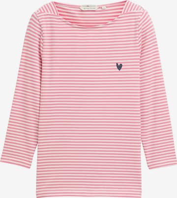 T-shirt TOM TAILOR en rose : devant