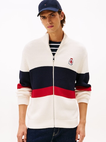 TOMMY HILFIGER Gebreid vest in Wit: voorkant