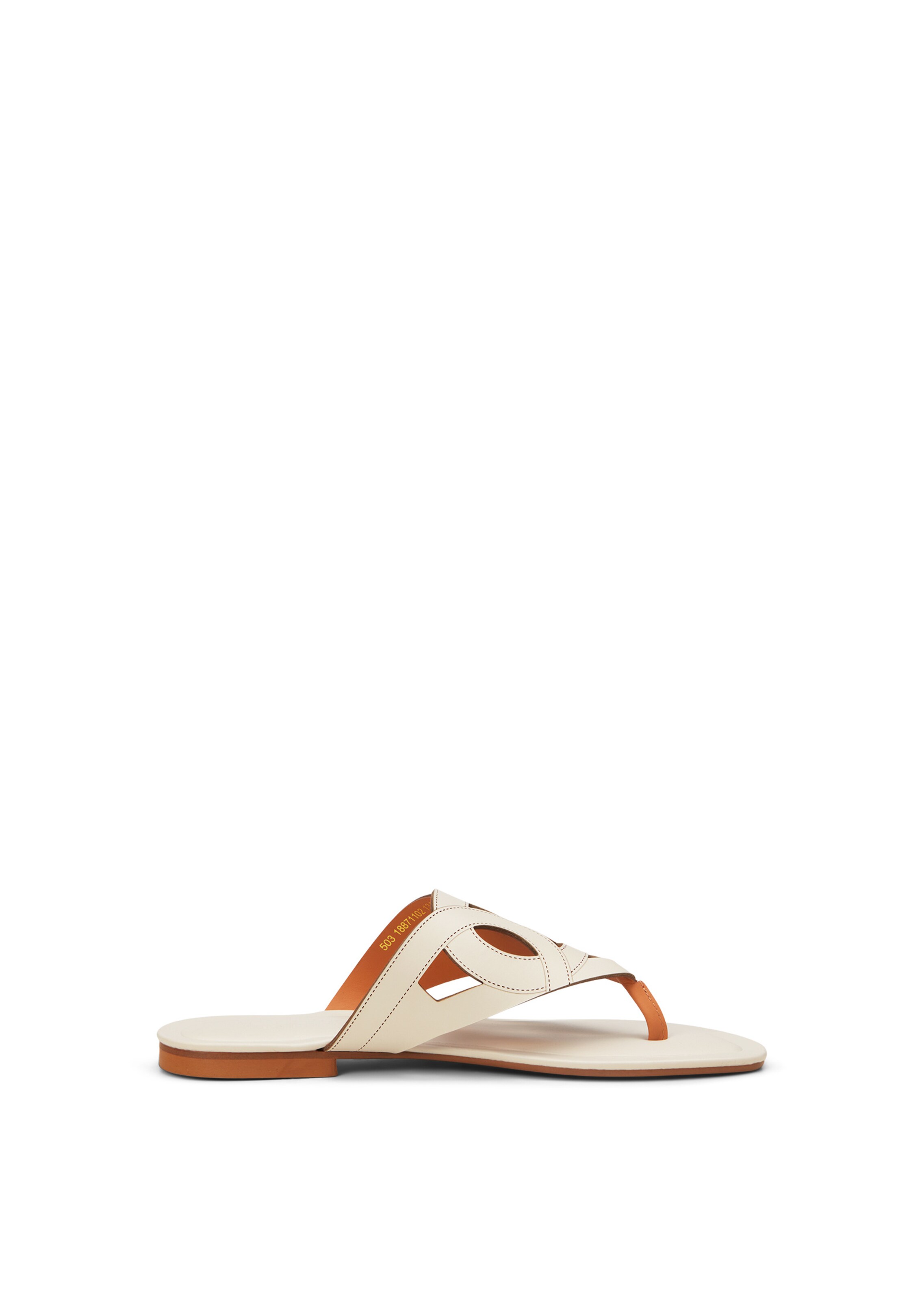 Marc O'Polo T-bar sandals ' aus edlem Kalbleder ' in Beige
