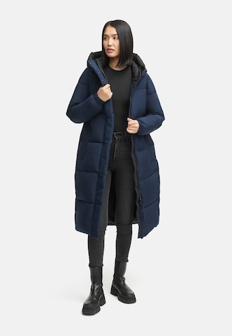 NAVAHOO Mantel 'Taublüte XIV' in Blau