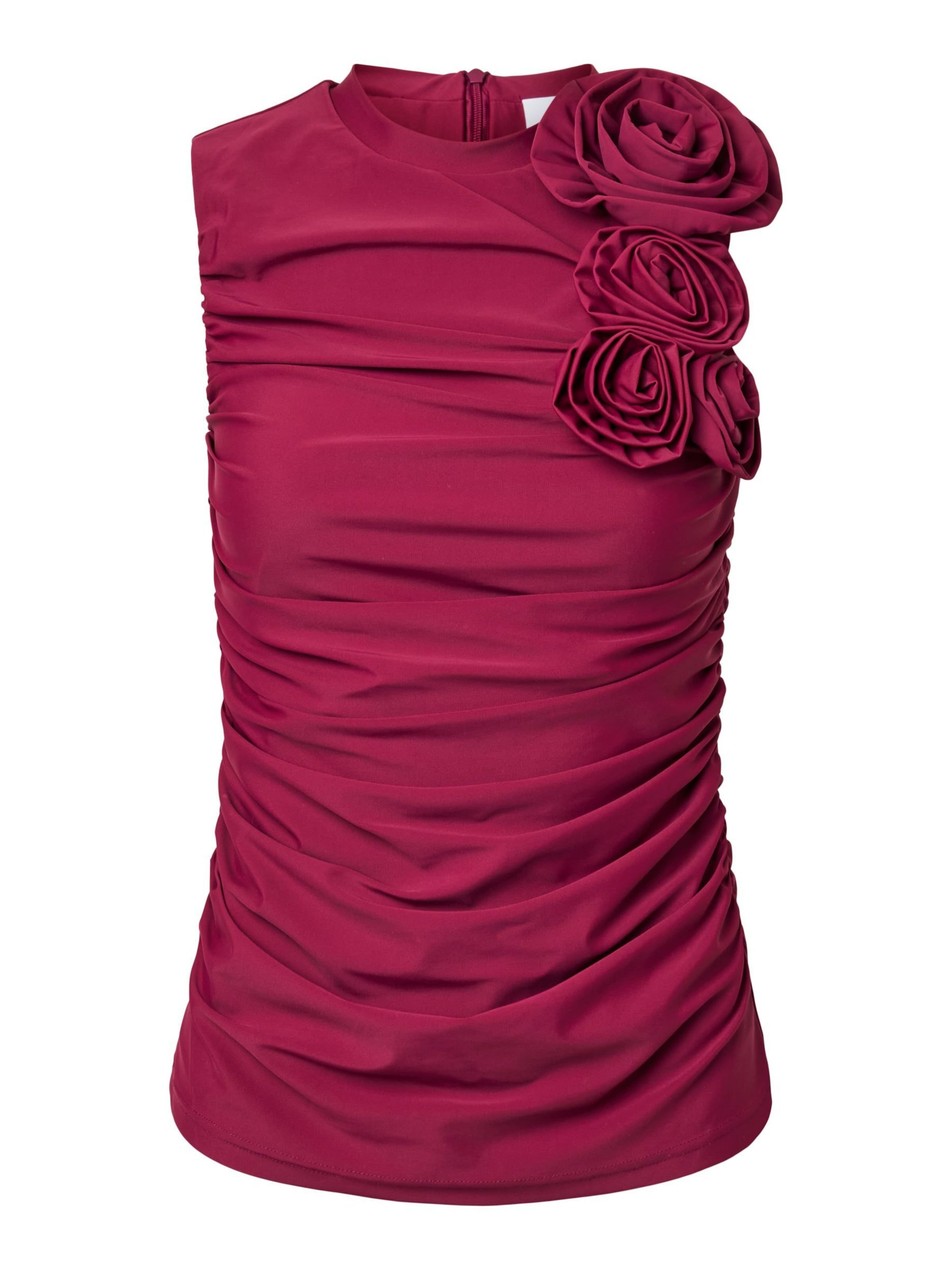 YAS Top 'YASDona' in Rood: voorkant