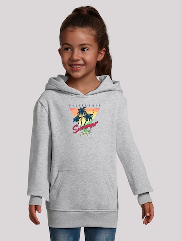 Sweat-shirt 'California Palmen Retro' F4NT4STIC en gris : devant