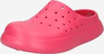 TOMS Clogs in Rood: voorkant