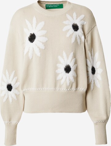 UNITED COLORS OF BENETTON Sweater in Beige: front