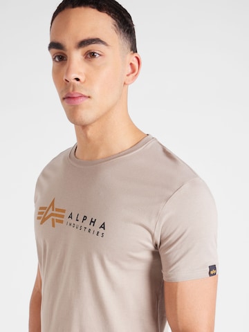 T-Shirt ALPHA INDUSTRIES en beige