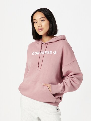 Sweat-shirt CONVERSE en rose : devant