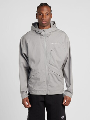 ADIDAS TERREX Outdoorjacke 'Xploric' in Grau: Vorderseite