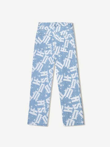 Bershka Loosefit Jeans i blå