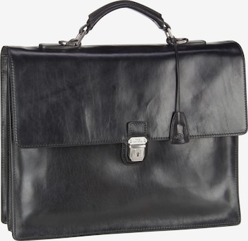 The Bridge Document Bag ' Story Uomo 3711 ' in Black: front