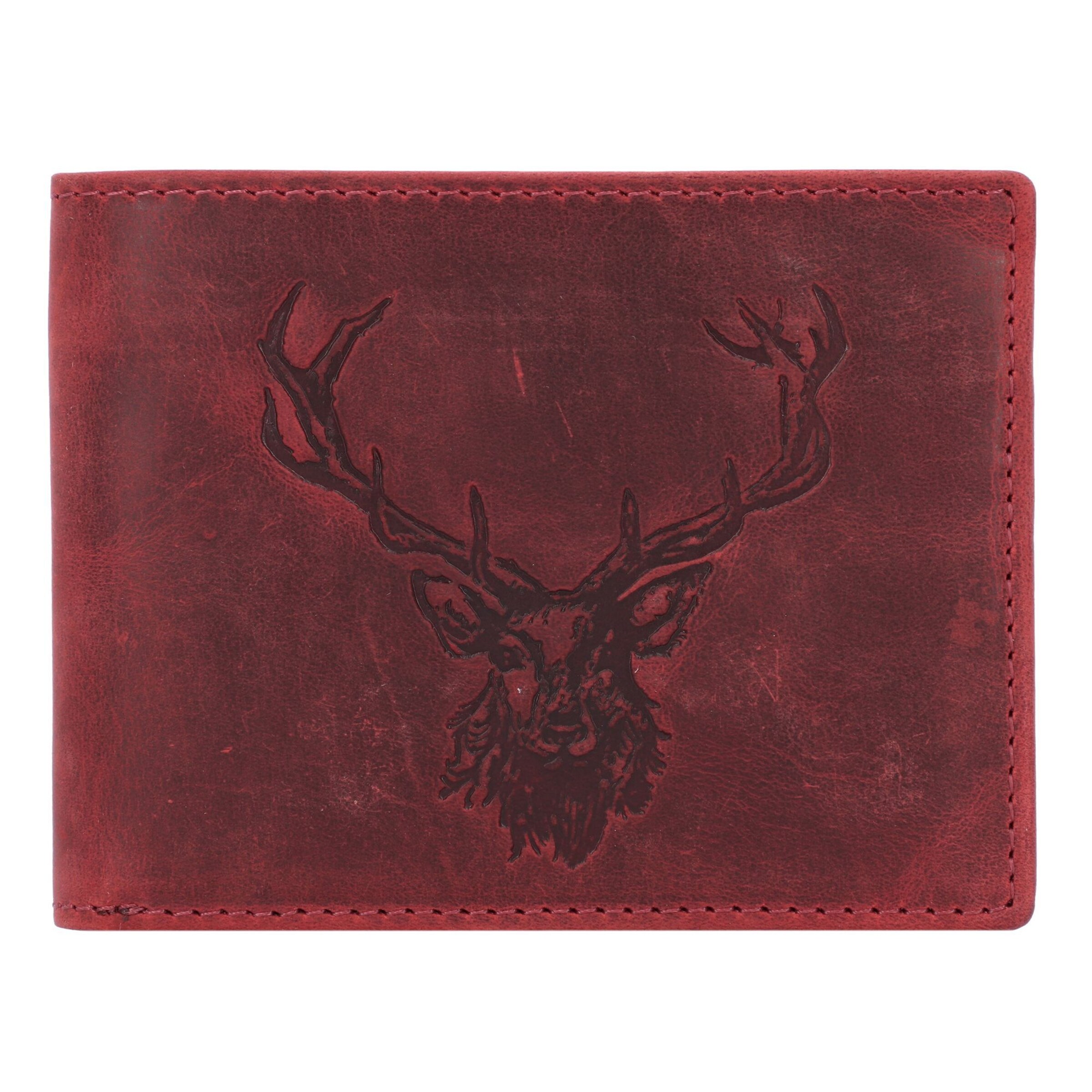 Porte-monnaies GREENBURRY en rouge : devant