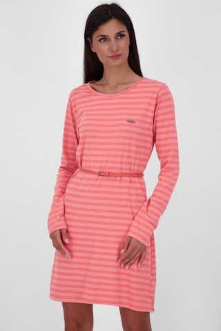 Alife and Kickin Dress in Pink: front