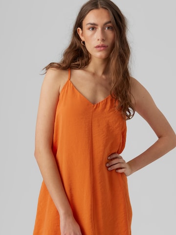 VERO MODA Obleka 'QUEENY' | oranžna barva