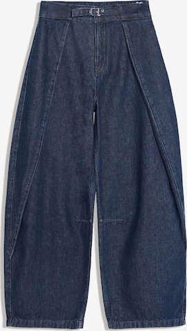 Barrel Jean Bershka en bleu : devant