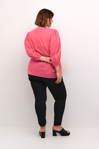 KAFFE CURVE Bluse 'Jolana' in Pink