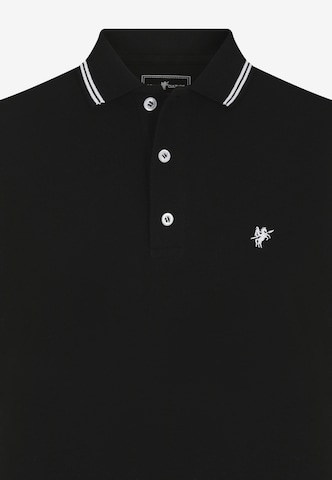 DENIM CULTURE Poloshirt 'Christiano' in Schwarz