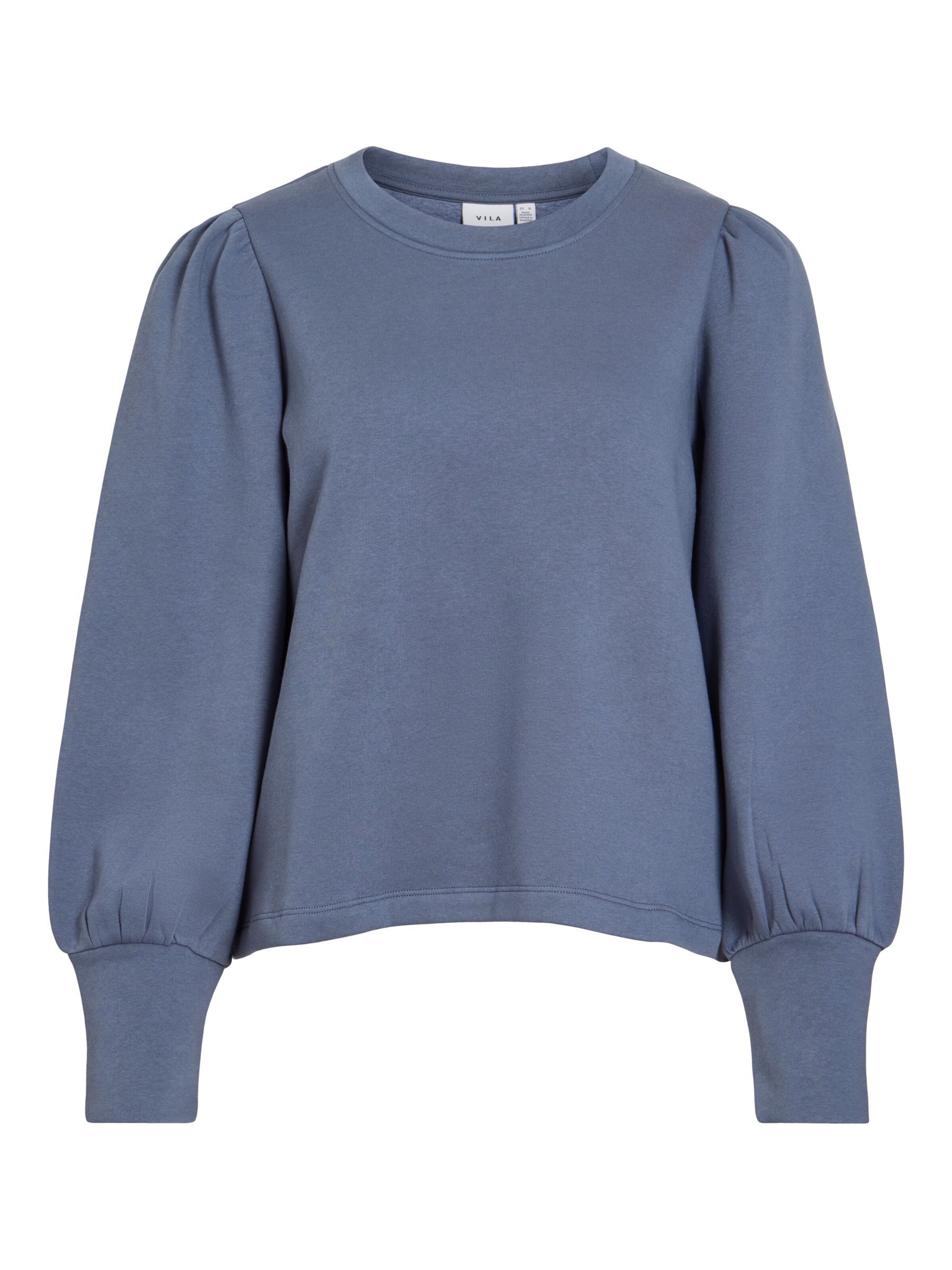 Sweat-shirt 'VIVera' VILA en bleu : devant
