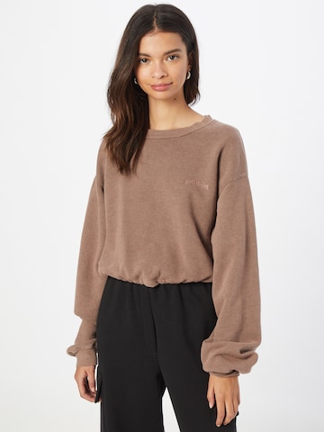 Sweat-shirt 'Bubble' BDG Urban Outfitters en marron : devant