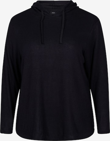 Zizzi Sweatshirt 'MSAGA' in Black: front