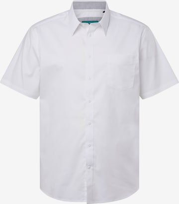 Boston Park Regular fit Button Up Shirt in White: front