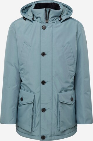 BOSS Winterparka 'Oasiss' in Blauw: voorkant