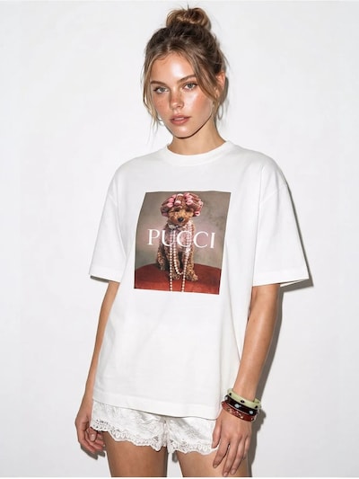 Maglietta 'T-Shirts' in S-L Bianco Lucci di colore bianco, Visualizzazione prodotti