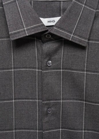 MANGO MAN Slim fit Button Up Shirt 'Roma' in Grey