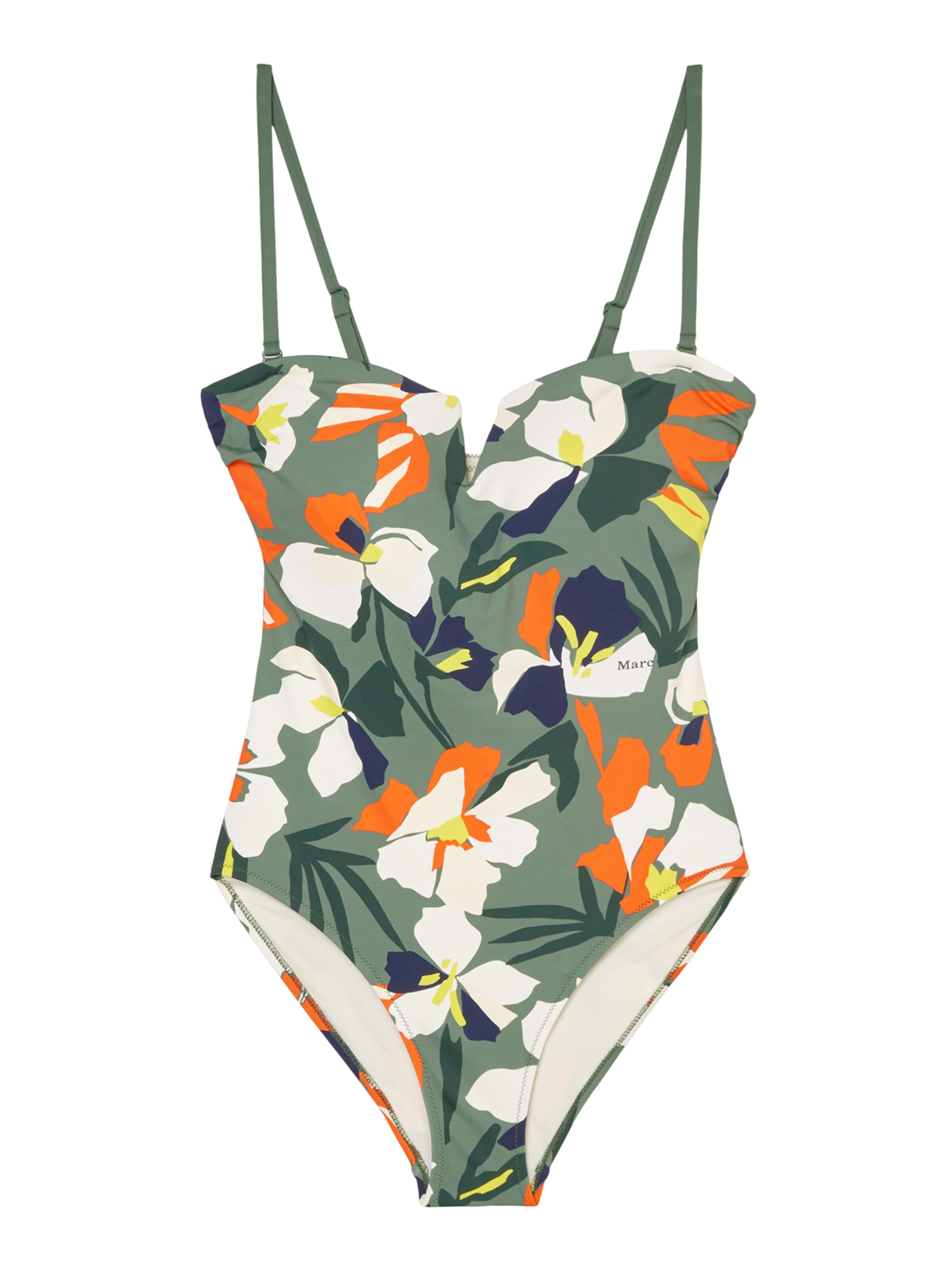 Marc O'Polo Bralette Swimsuit ' Allover Prints ' in Mixed colours: front