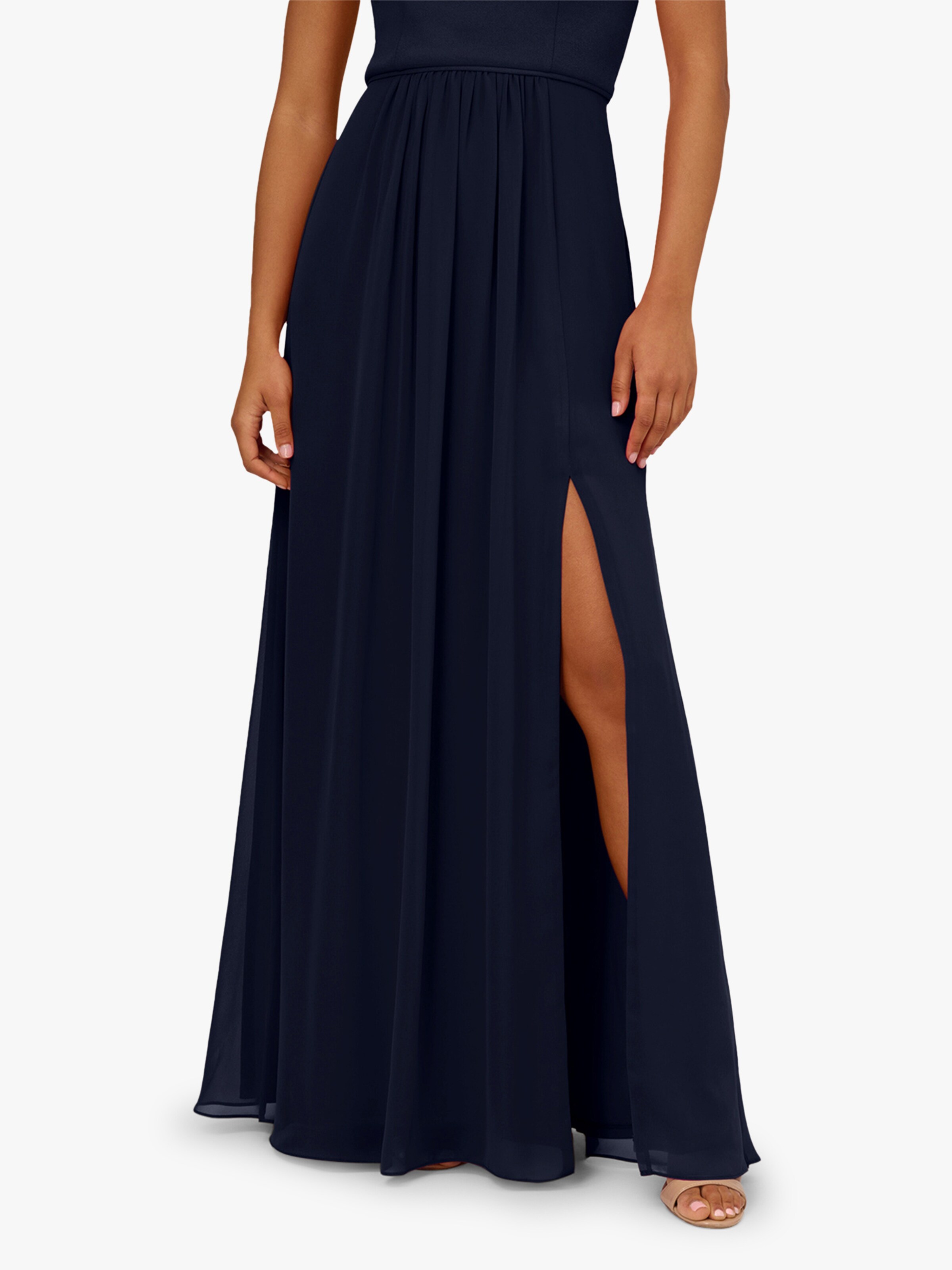 Adrianna Papell Langes Abendkleid in Blau