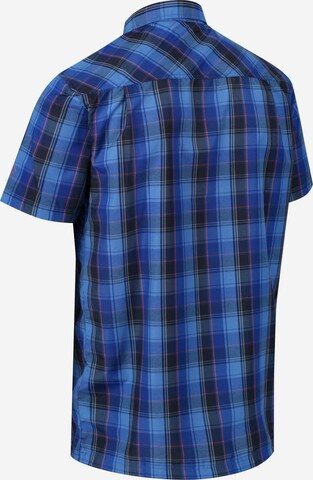 REGATTA Regular fit Athletic Button Up Shirt 'Kalambo IV' in Blue
