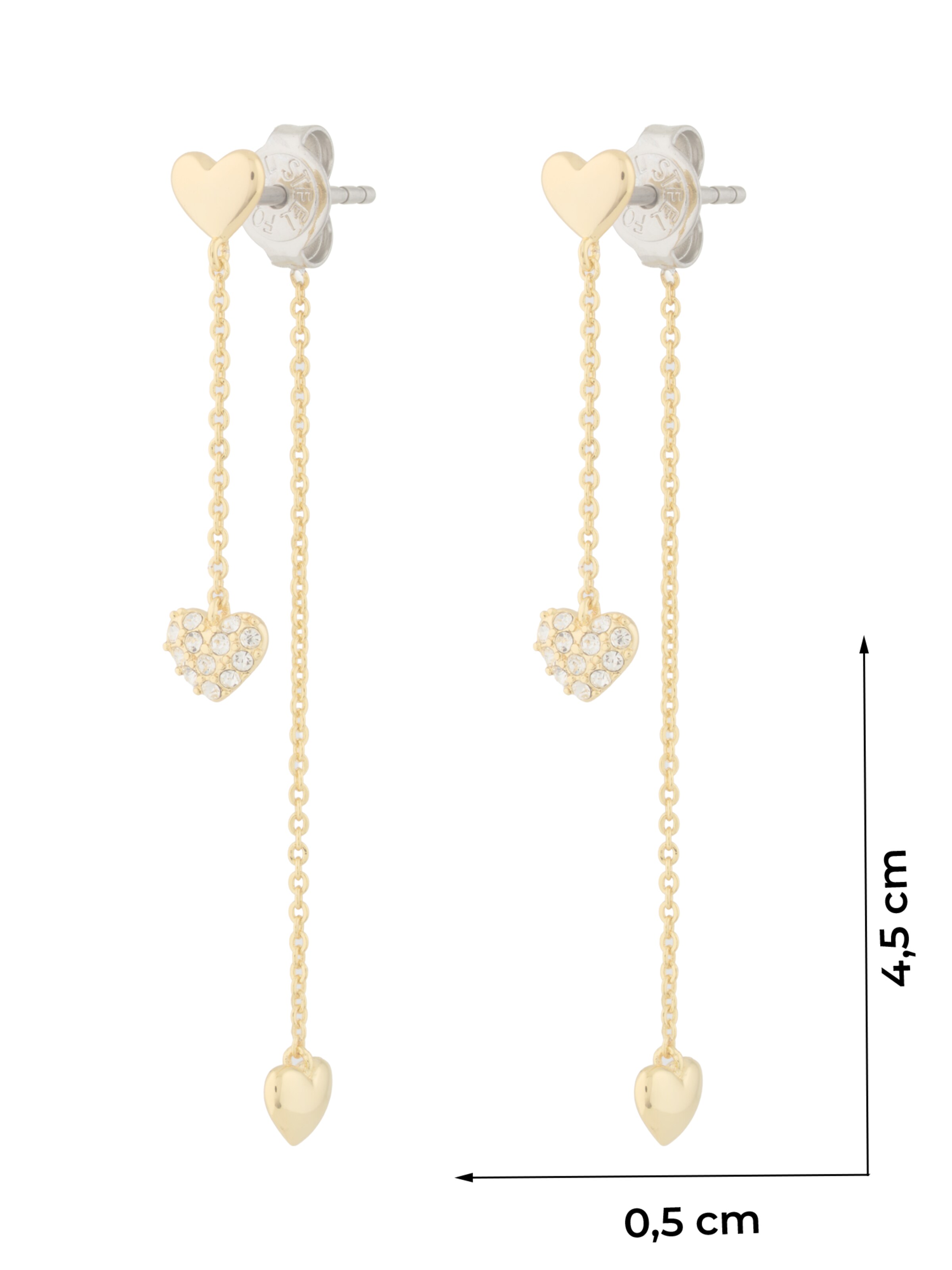 FOSSILNaušnice - zlatna boja