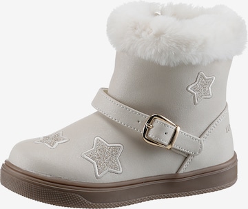 Lumberjack Boots in Grey: front
