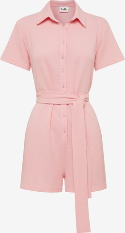 Calli Jumpsuit 'WEEKEND' in Pink: front