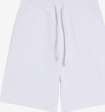 Bershka Trousers in White: front