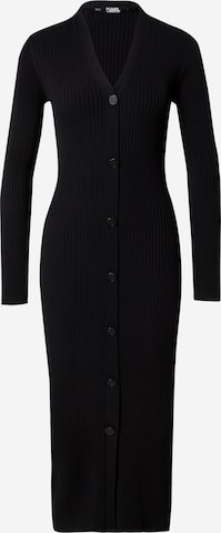 Robes en maille Karl Lagerfeld en noir : devant