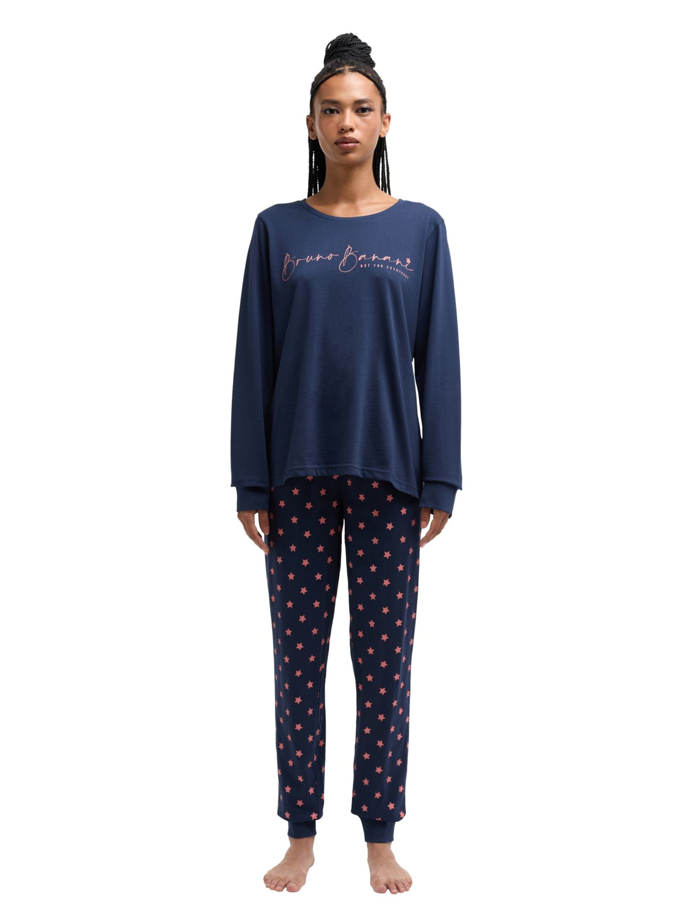 Bruno Banani Pyjama ' BRIGGS ' in Blauw: voorkant