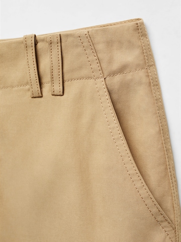 MANGO Normální Kalhoty – béžová