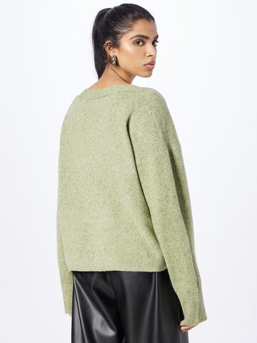 NA-KD Knit Cardigan in Green